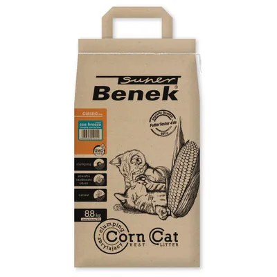 Super Benek Corn Cat Meeresbrise - 14 l (ca. 8,8 kg) Super Benek Corn Cat Meeresbrise - 14 l (ca. 8,8 kg)