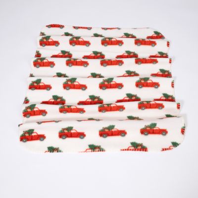 zooplus Exclusive Christmas Blanket with Car Print - 100 x 70 cm (L x W)