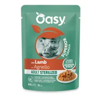 Oasy Adult Bocconcini in Salsa Buste 12 x 85 g - Sterilized Agnello
