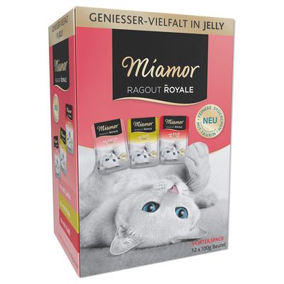 Miamor Ragout kapsičky 12 x 100 g Krůta & losos & telecí v želé