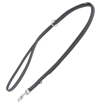 JULIUS-K9® Doppel-Führleine gummiert - 220 cm lang, 20 mm breit, bis max 50 kg