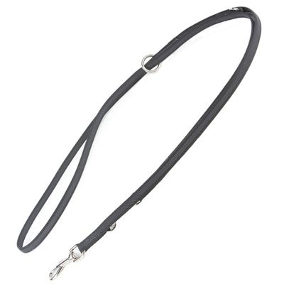 JULIUS-K9® Doppel-Führleine gummiert 220 cm lang, 20 mm breit, bis max 50 kg