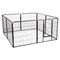 Enclos en métal pour chiot 8 éléments de l 80 x H 80 cm