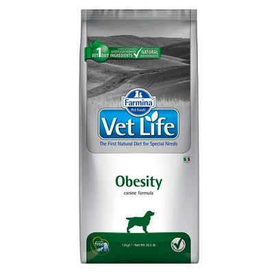 Farmina Vet Life Obesity canine formula, 12kg. Erste natürliche Diät für spezielle Bedürfnisse, ohne gentechnisch veränderte Zutaten, mit natürlichen Antioxidantien.