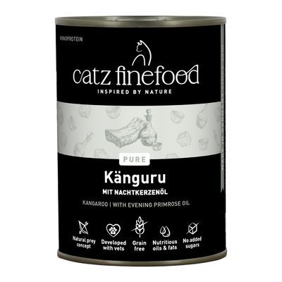 Ekonomipack: catz finefood Pure 12 x 400 g - Känguru