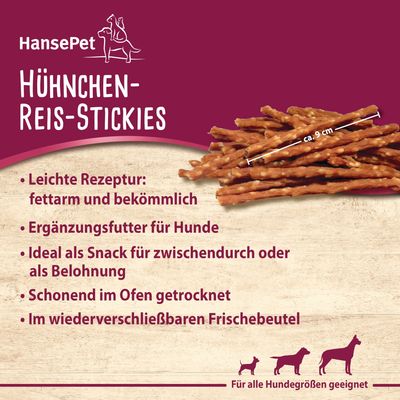 Cookies Delikatess Stickies csirke & rizs - 12 x 200 g