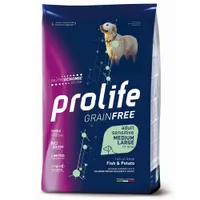 Multipack Risparmio! 2 x Prolife - 2 x 10 kg Grain Free Adult Sensitive Medium/Large Pesce & Patate