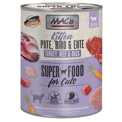 MAC's Cat 24 x 800 g Alimento umido per gatti Kitten