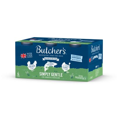 Butcher's Wholegrain Simply Gentle 6 x 390g - Mixed Pack
