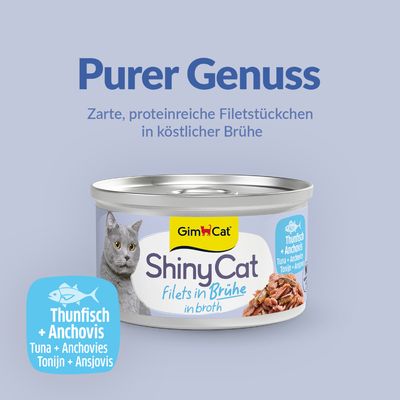 GimCat ShinyCat Filet in Brühe 6 x 70 g