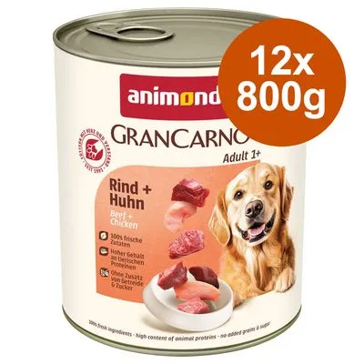 Voordeelpakket animonda GranCarno Original Adult 12 x 800 g - Wild