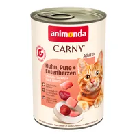 animonda Carny Adult 6 x 400 g - Morčacie, kura & kačacie srdce