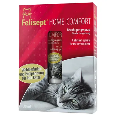 Felisept Home Comfort beroligende spray til omgivelserne, velvære og afslapning for din kat, 30 ml.