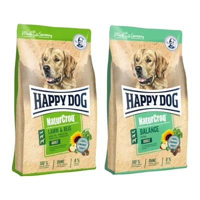 Sparpaket Happy Dog NaturCroq 2 x 15 kg - Mix: Lamm & Reis / Balance Sparpaket Happy Dog NaturCroq 2 x 15 kg - Mix: Lamm & Reis / Balance
