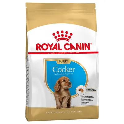 Royal Canin Puppy Cocker, до 12 месеца. Подпомага имунната система, здрава кожа и храносмилане. Специална гранула.