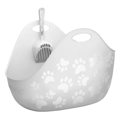LitterLocker® Litter Box котешка тоалетна - бяло
