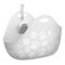 Bac à litière LitterLocker® LitterBox pour chat weiß