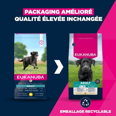 Eukanuba Premium Nutrition Adult Large et Giant Breed au poulet - 15 kg