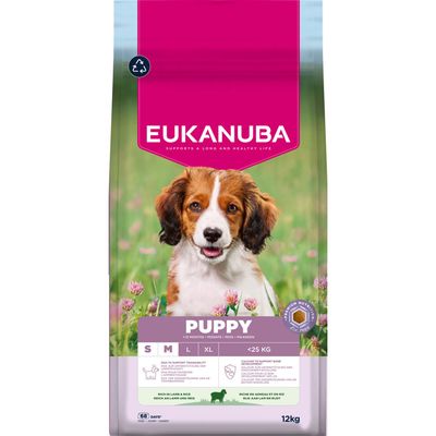 Eukanuba Puppy Small and Medium Breed com cordeiro e arroz