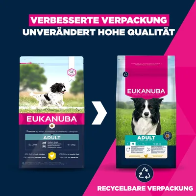 Eukanuba Premium Nutrition Adult Medium Breed Huhn - 15 kg