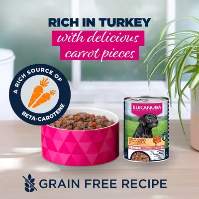 Eukanuba Senior Rich in Turkey with Carrots - dog wet food