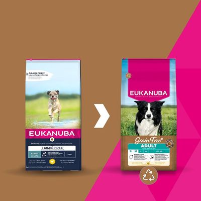 Eukanuba Grain Free Adult Small & Medium Breed с пиле