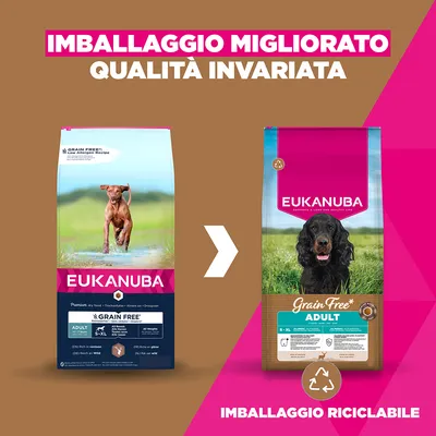 Eukanuba Grain Free Adult Selvaggina - 12 kg