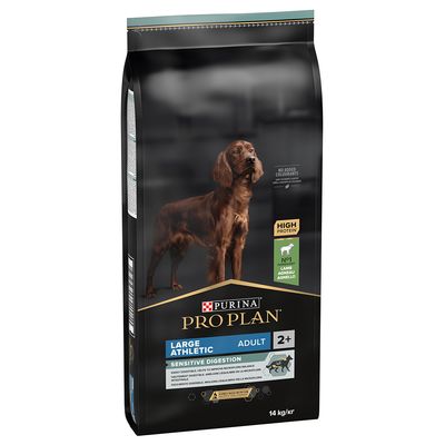 PURINA PRO PLAN Large Adult Athletic Sensitive Digestion agneau, riz lot % : 2 x 14 kg
