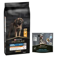 14 kg PURINA PRO PLAN Adult + passender Snack gratis! - Large Robust Everyday Nutrition + Dental Care für große Hunde 426 g