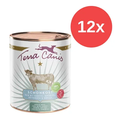 Terra Canis Schonkost Kalb mit Karotte, Kartoffel, Hüttenkäse & Kamille. 12x Dose. 100% natürliche Zutaten. Terra Canis Schonkost Kalb mit Karotte, Kartoffel, Hüttenkäse & Kamille. 12x Dose. 100% natürliche Zutaten.