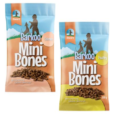Set prova misto Barkoo Mini Bones (semi-umido) 2 x 200 g