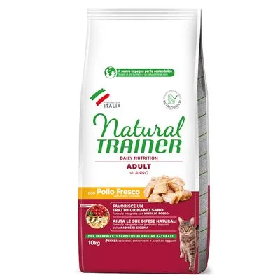 Natural Trainer Adult met Kip Brokken voor katten - 2 x 3 kg