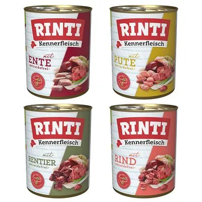 RINTI Kennerfleisch Mixpakket Hondenvoer 12 x 800 g