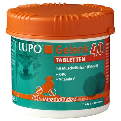 LUPO Gelenk 40 tabletki wzmacniające stawy 400 g (ok. 200 tabletek)