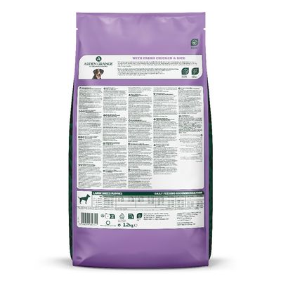 Arden Grange Daily Large Breeds Puppy with Fresh Chicken & Rice - 12kg