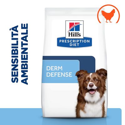 Hill's Prescription Diet Derm Defense con Pollo per cani 6,5 kg