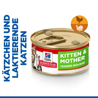 Hill's Science Plan Kitten & Mother Tender Mousse mit Huhn und Truthahn - 24 x 85 g