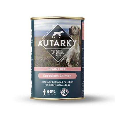 Autarky Grain Free Wet Dog Food - Succulent Salmon 12 x 395g