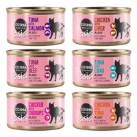 Lot Cosma Asia en gelée 24 x 85 g pour chat - lot mixte (6 sortes)