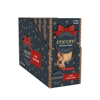 Encore Cat Festive Treats Variety Pack 3 x 30g