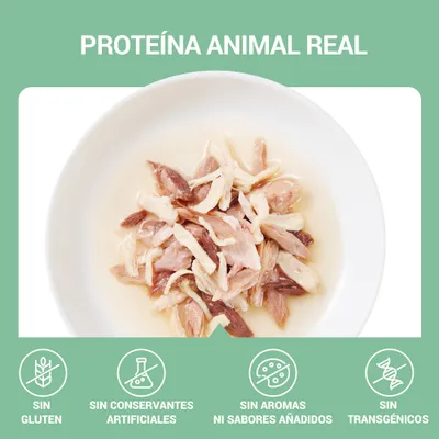 Schesir Complements Filete en gelatina 6 x 70 g en bolsitas - Atún con merluza