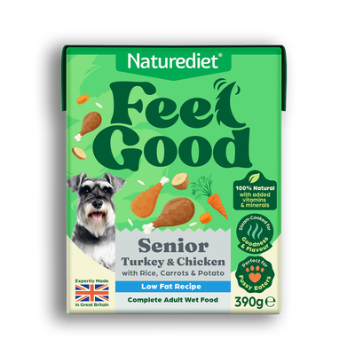 Naturediet Feel Good Senior Lite - Turkey & Chicken - Multibuy: 36 x 390g