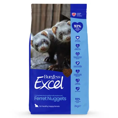 Burgess Excel Ferret Nuggets - Economy Pack: 2 x 2kg Burgess Excel Ferret Nuggets - Economy Pack: 2 x 2kg