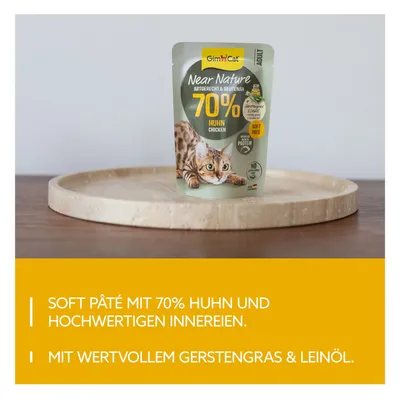 GimCat Near Nature 16 x 85 g - Huhn & Kaninchen