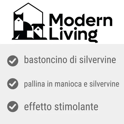 Modern Living. bastoncino di silvervine, pallina in manioca e silvervine, effetto stimolante