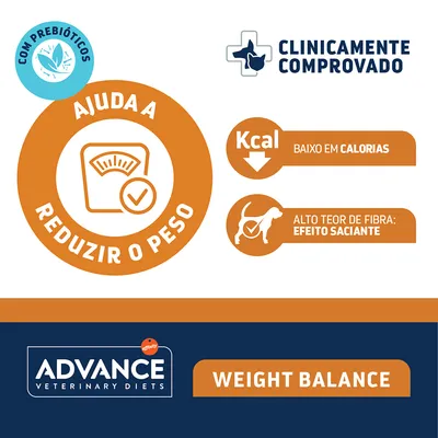 Advance Veterinary Diets Dog Weight Balance Mini comida húmida para cães - Pack económico: 16 x 150 g