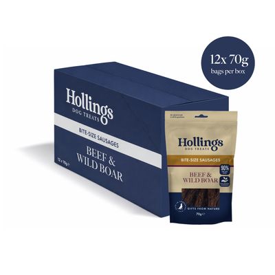 Hollings Beef & Wild Boar Bite-Size Sausages