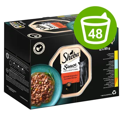 Mégapack Les Barquettes de Sheba 48 x 85 g pour chat - Terrines classiques