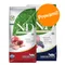 Set prova! 2 x 1,5 kg Farmina N&D Grain Free Adult per gatti 1,5 kg Pollo e Melograno + 1,5 kg Agnello e Mirtillo