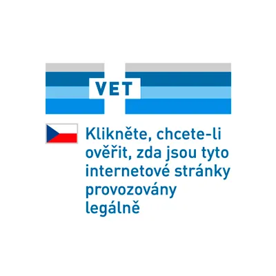 Klikněte, chcete-li ověřit, zda jsou tyto internetové stránky provozovány legálně. VET.